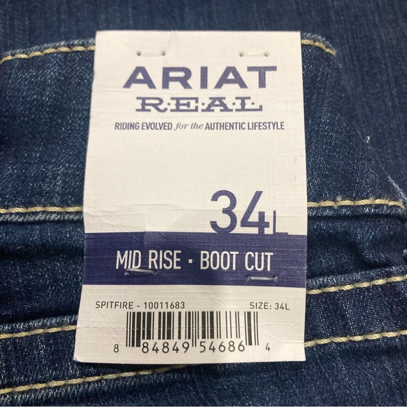 Ariat mid rise boot cute jeans - Picture 9 of 16